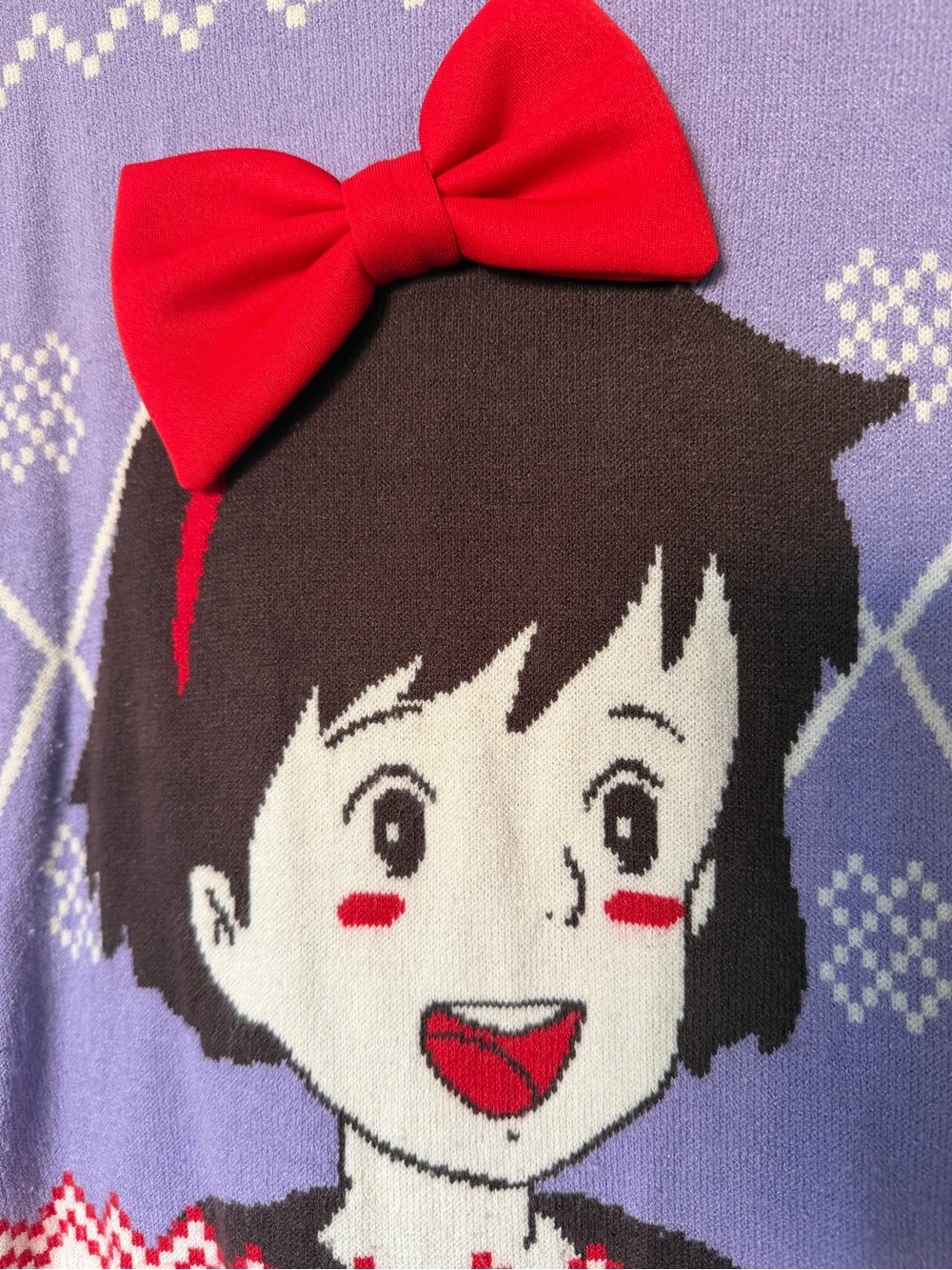 BoxLunch Studio Ghibli Kiki’s Delivery Service Sweater Medium 3D Bow - Picture 4 of 11